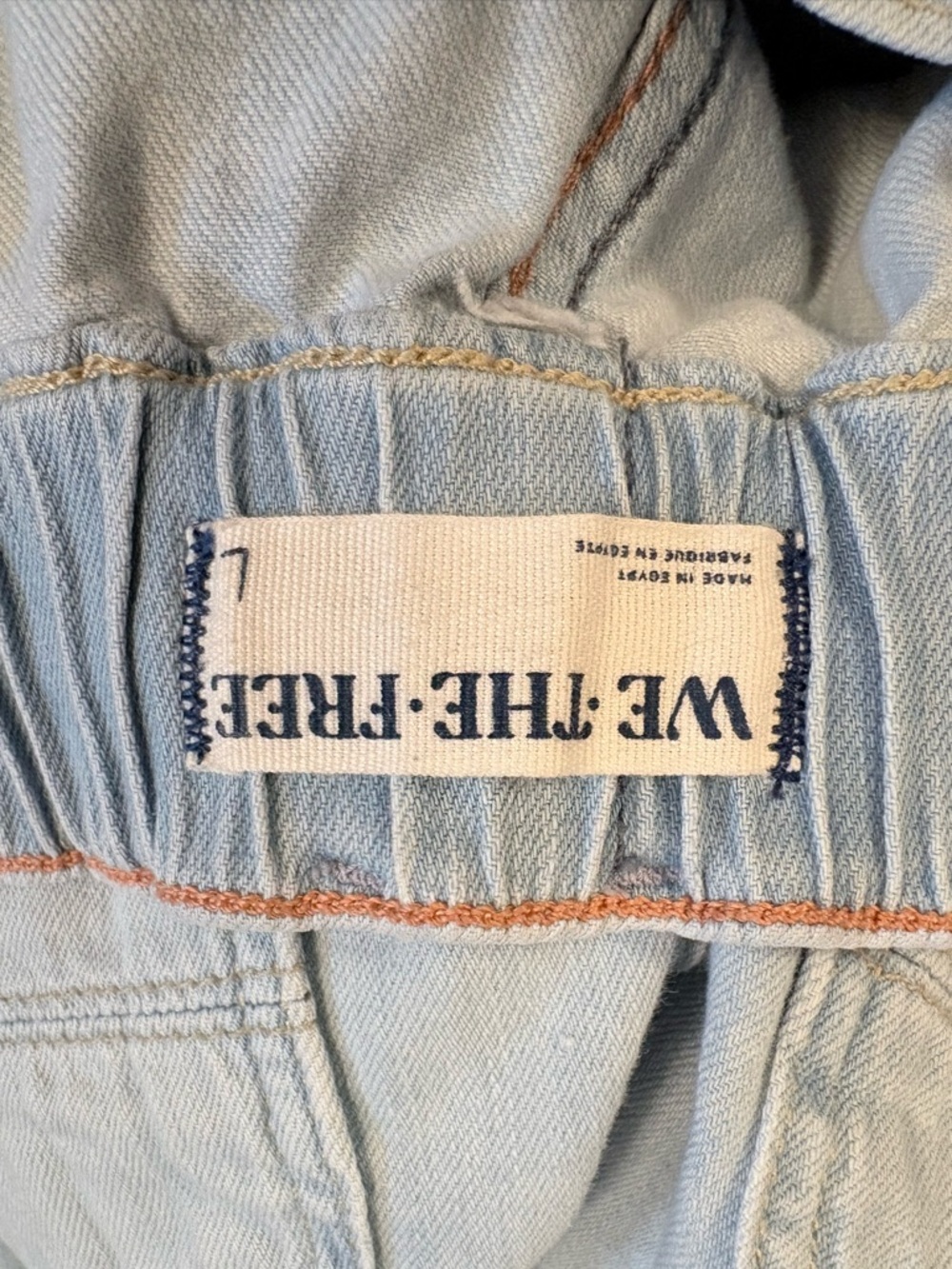 Free People Light Blue Denim Jean Shorts - Picture 4 of 6